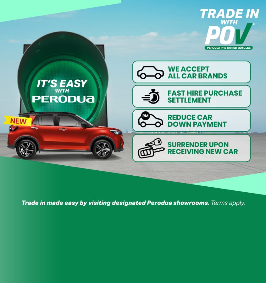 Trade in kereta lama anda dengan Perodua — mudah dan pantas