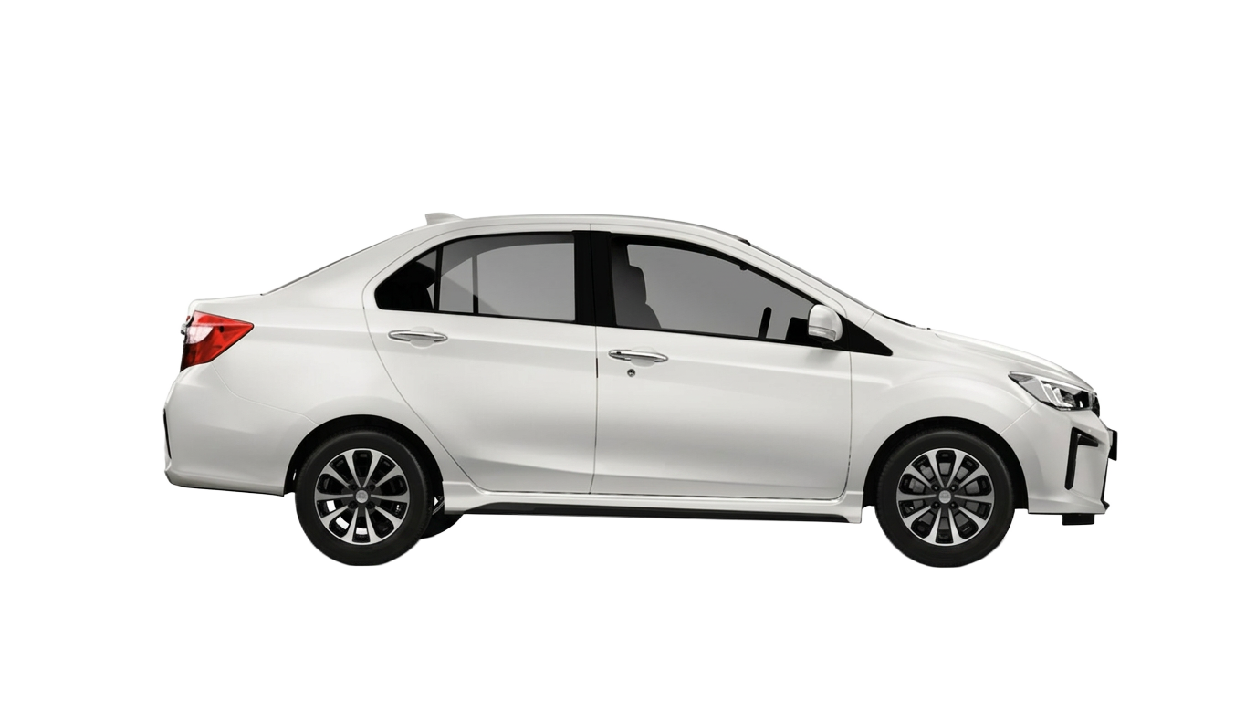 Perodua Bezza Ivory White